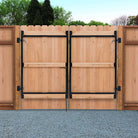 Image of Jewett Cameron Fence double drive gate. AG36-3 Rail