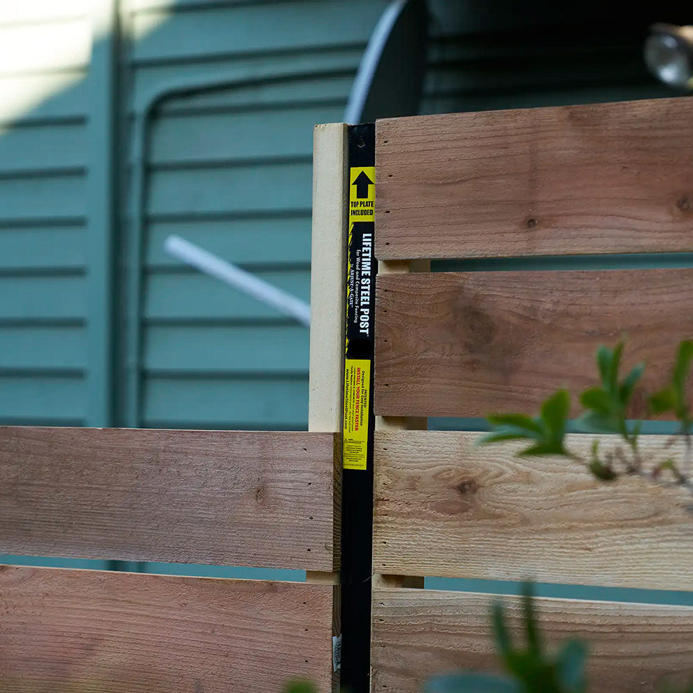 Lifetime Steel Post® fence installation.