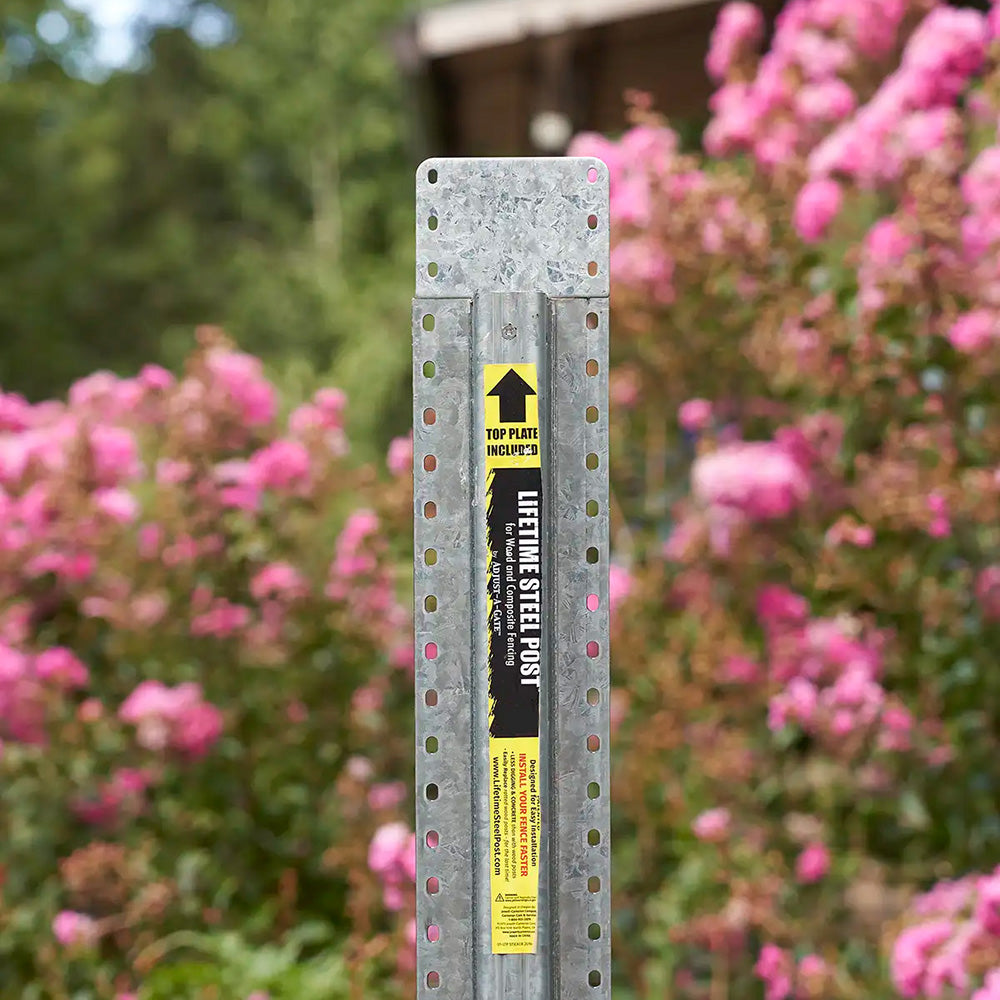 Lifetime Steel Post® fence installation.