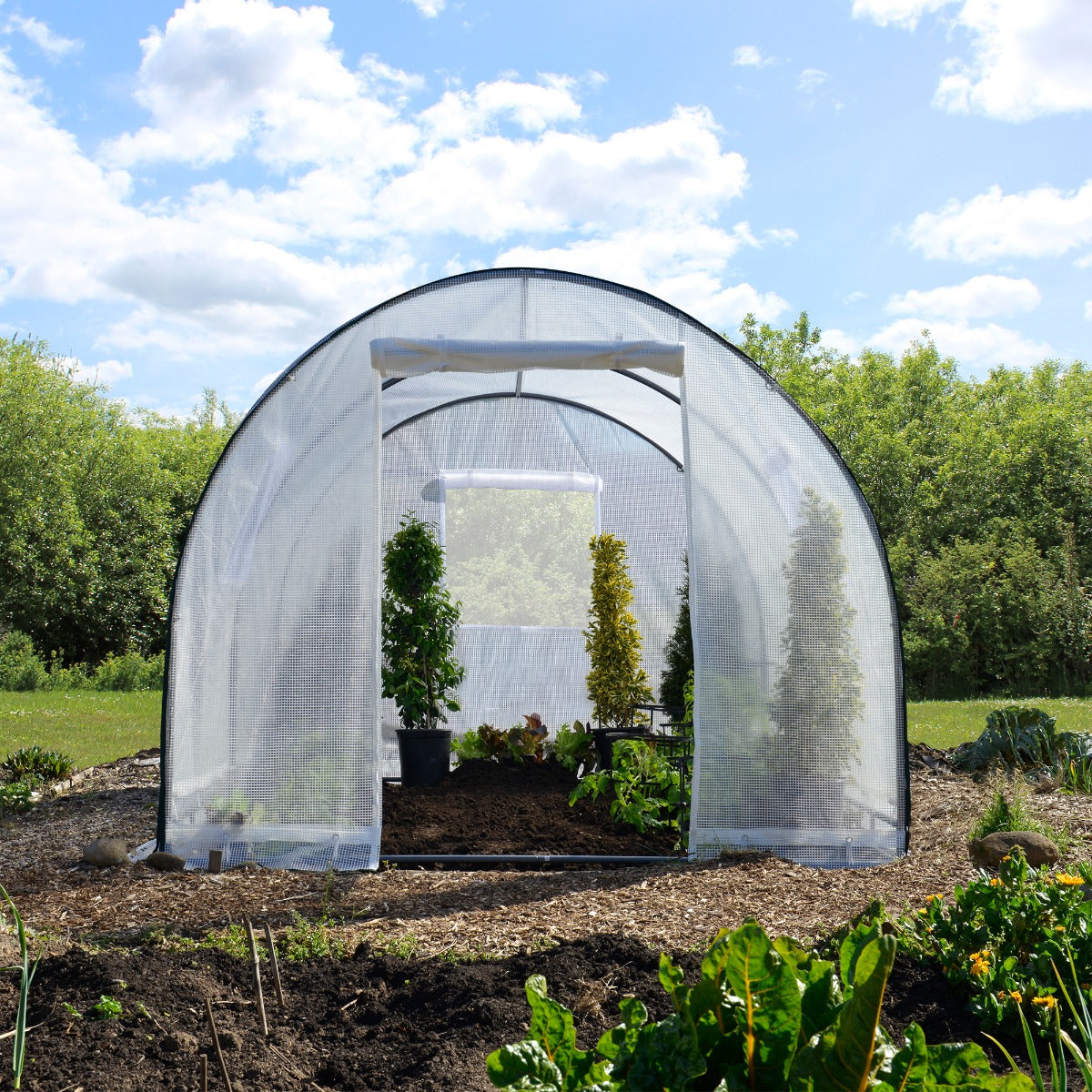 Weatherguard™ Round Top Greenhouse or Cover Set 8’ x 8’