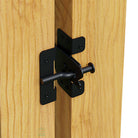 Close-up of the Adjust-A-Gate® Unlimited Frameless Gate Kit hardware, showcasing durable and adjustable components for easy installation.