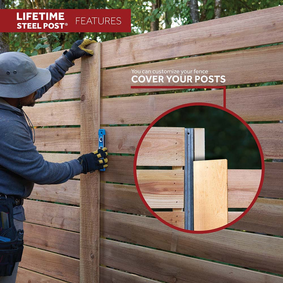 Lifetime Steel Post® Powder Coated Steel Fence Post – Jewett Cameron Fence