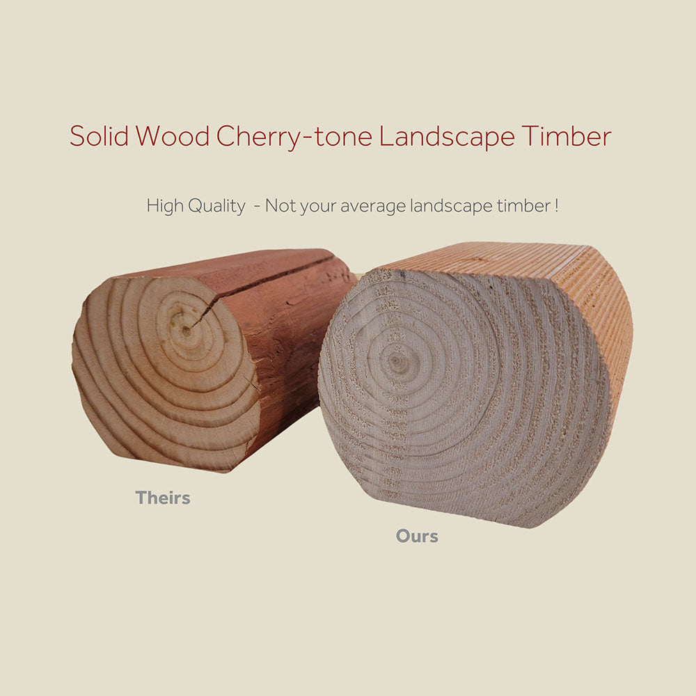 Jewett Cameron Fence | Cherry-Tone Wood Landscape Timber