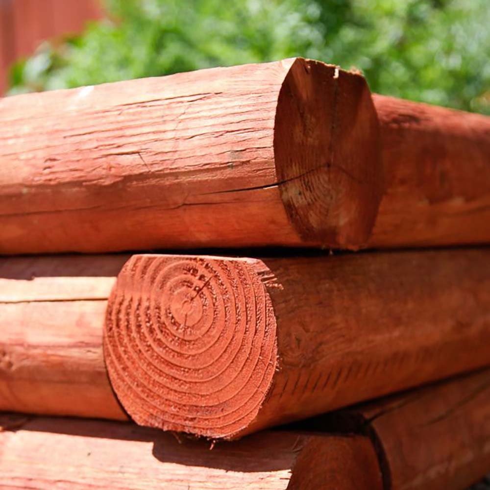 Jewett Cameron Fence | Cherry-Tone Wood Landscape Timber